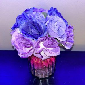 Purple flower arrangement